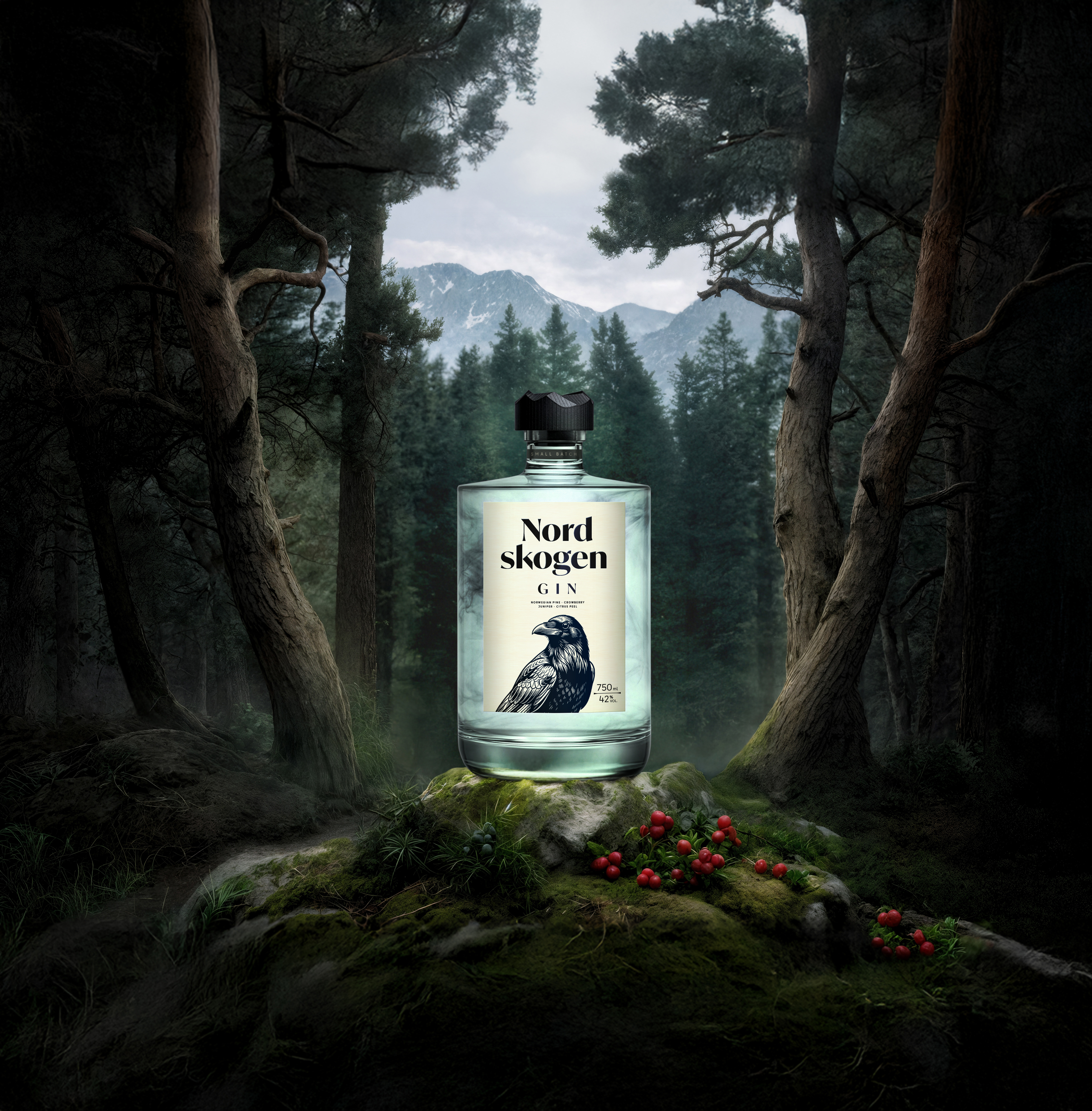 Nordskogen Gin Waldszene